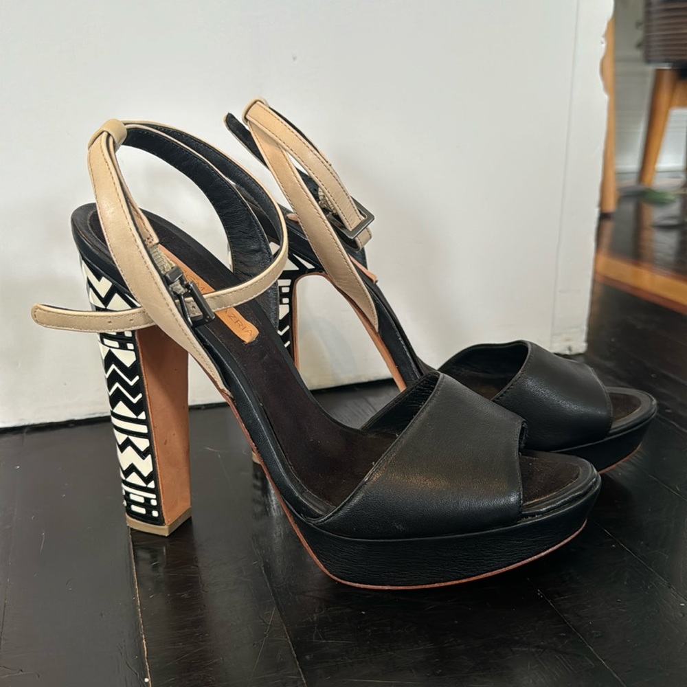 I’m selling a six inch platform heel from the designer brand BCBG.